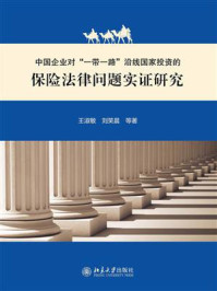 《中国企业对“一带一路”沿线国家投资的保险法律问题实证研究》-王淑敏