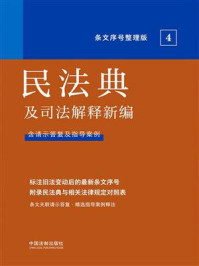 《民法典及司法解释新编（条文序号整理版）》-中国法制出版社