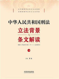 《中华人民共和国刑法立法背景与条文解读（下册）》-黄永