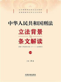 《中华人民共和国刑法立法背景与条文解读（上册）》-黄永