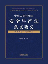 《中华人民共和国安全生产法条文要义》-薛长礼