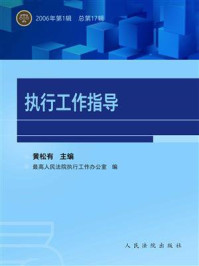 《执行工作指导（2006年第1辑 总第17辑）》-肖扬