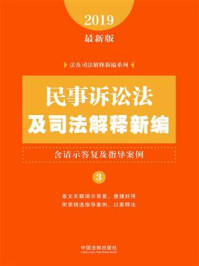 《民事诉讼法及司法解释新编（含请示答复及指导案例）（2019年版）》-中国法制出版社