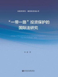 《“一带一路”投资保护的国际法研究（丝路学研究·国别和区域丛书）》-张瑾