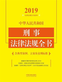 《中华人民共和国刑事法律法规全书（含典型案例、立案及量刑标准）（2019年版）》-中国法制出版社