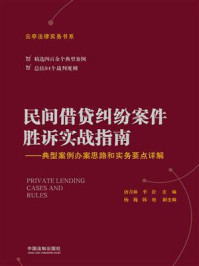 《民间借贷纠纷案件胜诉实战指南：典型案例办案思路和实务要点详解》-唐青林