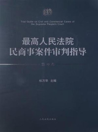 《最高人民法院民商事案件审判指导（第2卷）》-杜万华