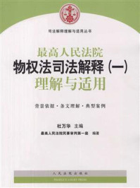 《最高人民法院物权法司法解释（一）理解与适用》-杜万华