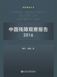 《中国残障观察报告2016》-解岩
