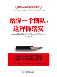 《世界500强高效管理笔记：给你一个团队，这样抓落实》-汪承虎