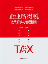 《企业所得税政策解读与管理指南》-姚朝智