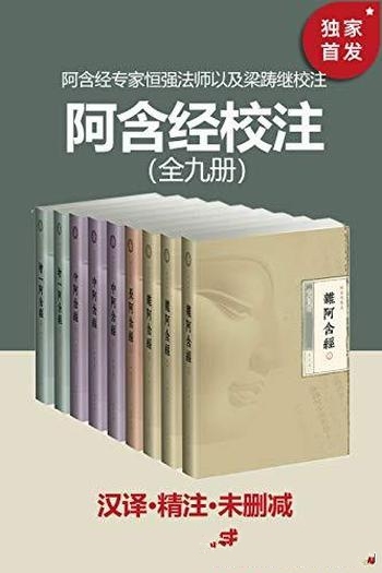 《阿含经校注》全九册/豆瓣9.6分推荐 读通佛教根本佛法