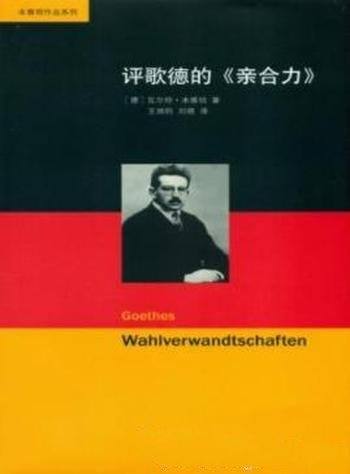 《评歌德的<亲合力>》本雅明/坦承是批评而非评论