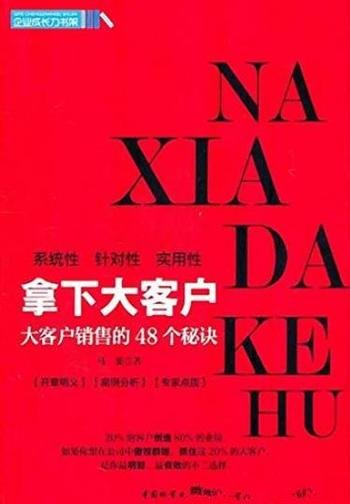 《拿下大客户》马斐/大客户销售的48个秘诀